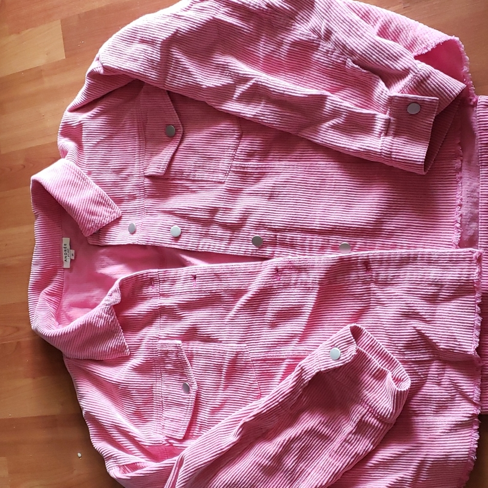 PINK CORDUROY JACKET